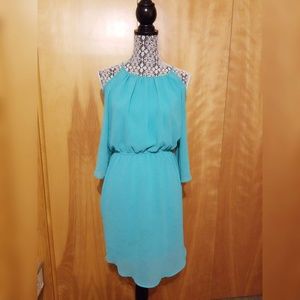 Cato cold shoulder hi/lo dress sz 5